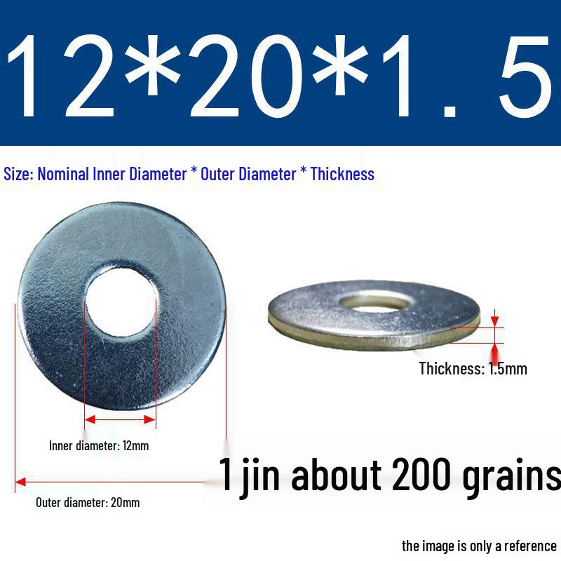 Galvanized Oversized Metal Washers M3-M60