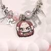K-POP Demon Hunter Girl Group Rhinestone Pendant Stainless Steel Bangle Bracelet