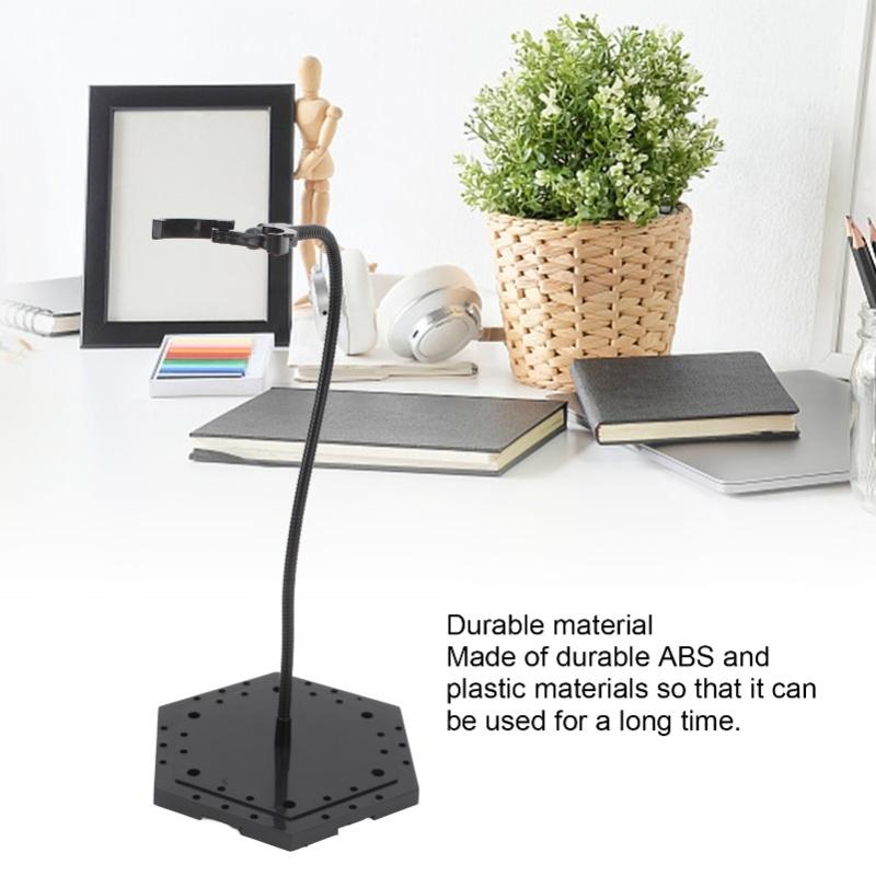 Action Figure Stand ABS Stainless Steel Stable Action Figure Display Holder For 6inch Doll Black