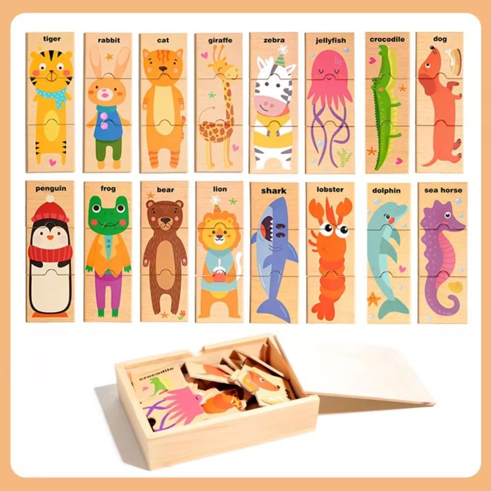 

Wooden Puzzles For Toddlers Colorful Animals Zoo Matching Game Wood Peg Puzzles For Baby Kids Educational Learning Toys Gift