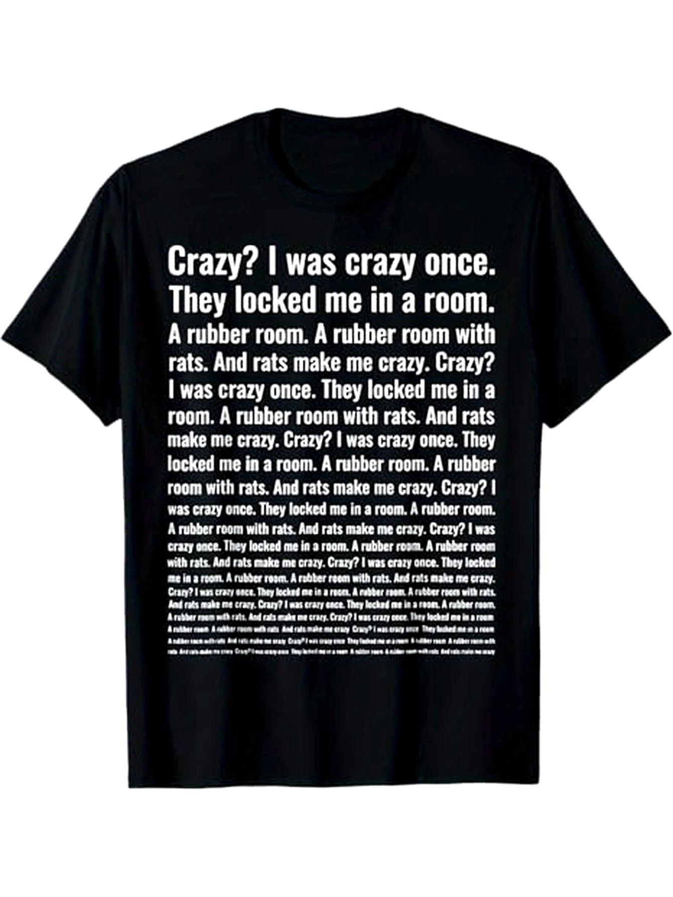 

T-Shirt y2k Crazy I Was Once Black XL