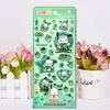 4Pcs Sanrio Anime 3D Crystal Relief Stickers Cute Kuromi My Melody Pochacco Cartoon Decal Phone Laptop Fridge Kawaii Sticker Toy