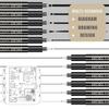 12Pcs Waterproof Fine Liner Pen Artist Sketching Tool For Artists Student Technical Drawing Creative Art Illustrations