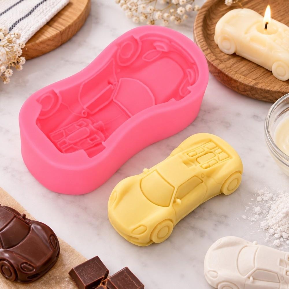 1pcs Non-Stick Design Silicone Cake Mold 3D Shape 3D Fondant Mold Racing Car Mold For DIY Crafts
