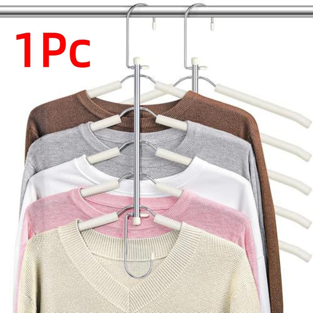 Traceless Non-Slip Clothes Rack Heavy-Duty Closet Organizer Sturdy Space Saving Hanger Bedroom