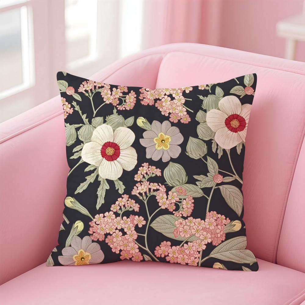 Art WWilliam Morris Cushion Cover Pillow Case Soft Skin Friendly Fabric Comfort  Concealed Zipper
