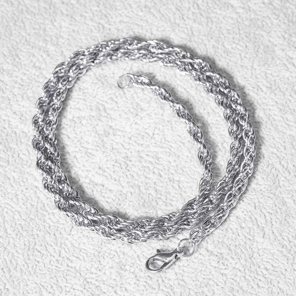 Hip Hop Letter BLESS Pendant Necklace for Women Men Shiny Rhinestones 13MM Cuban Chain Crystal Necklaces Fashion Jewelry Gifts