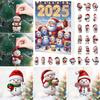 2025 Snømann Adventskalender 24-dagers Jule Nedtellingskalender Akryl Juletre Nedtelling Dekor for Barn