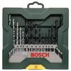 Set forets à métaux/à bois/à pierre 15 éléments Bosch mini X-Line