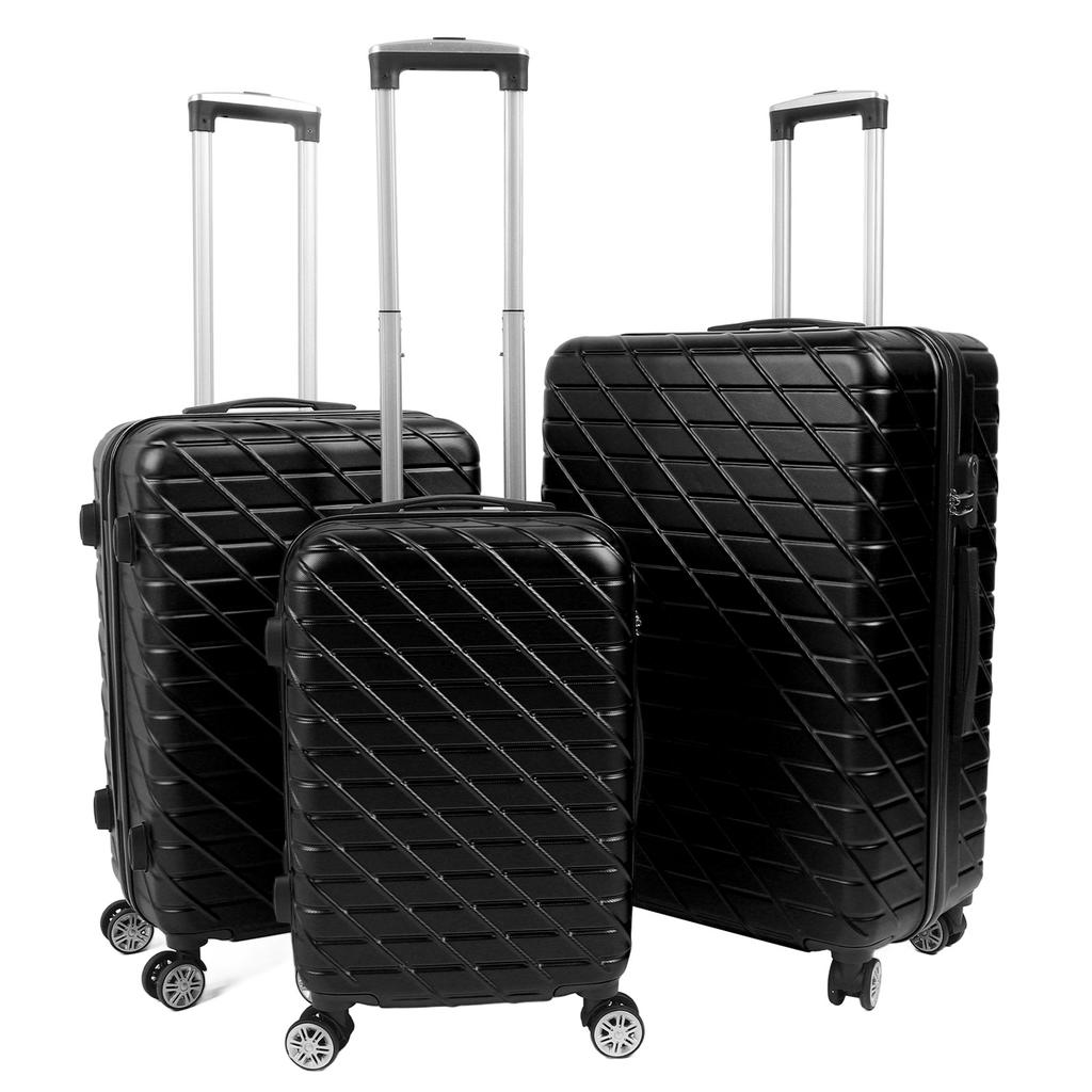 Set de 3 bagaje cu roți rotative, valiză rigidă, ușoară, cu încuietoare TSA, capacitate de încărcare de 150 kg