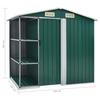 VidaXL Garden Shed with Shelf Storage Cabin Tool Shed Storage Shelter Hangar Outdoor Yard Green 47104