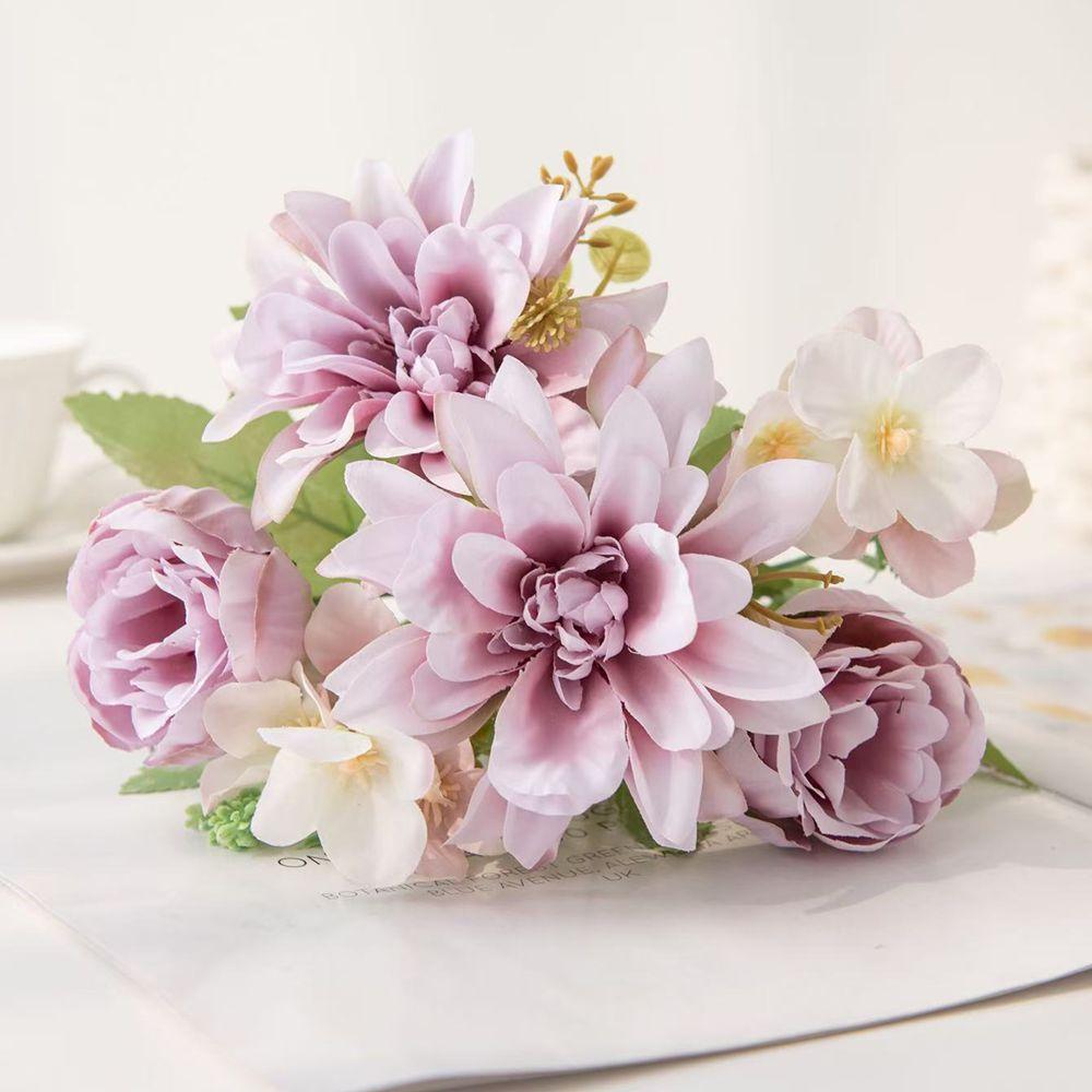 

Искусственные Цветы Шелковая Георгина Пион Высокое Качество Свадебный Венок Свадебные Букеты Домашняя Комната Ваза Стол DIY Подарки Скрапбукинг Декор 1 PC