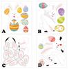 Easter Stickers Refrigerator Stickers PVC  Decorative  Wall Stickers