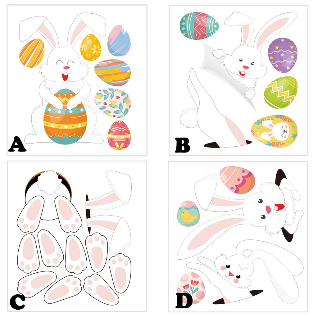 Easter Stickers Refrigerator Stickers PVC  Decorative  Wall Stickers