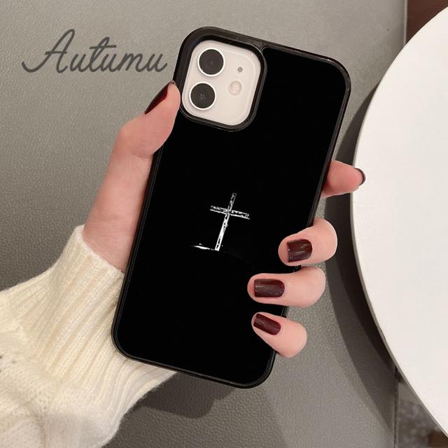 Cross On Bible Christian Catholic Phone Case for iPhone 11 12 13 14 Pro Max Mini XR XS SE 2020 6S 7 8 Plus Galaxy S21 S22 Cover