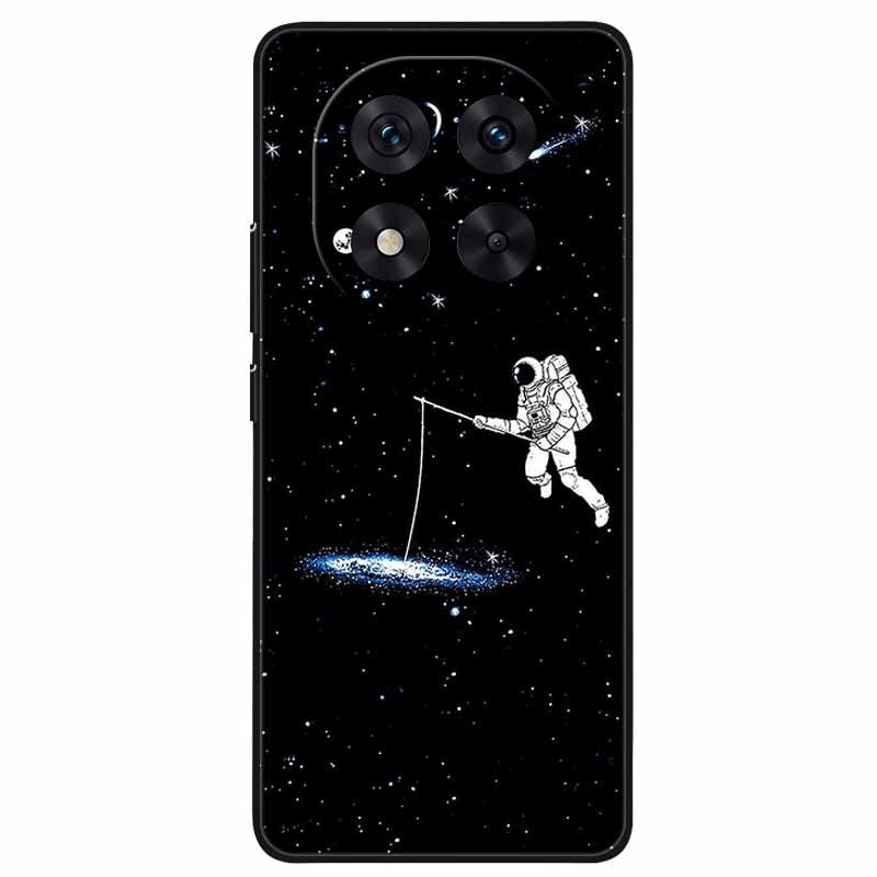 For Redmi Note 14 Pro+ Plus Case Cartoon Painted Silicone Black TPU Bumpers for Redmi Note14 Pro 5G Shockproof Soft Cover 14Pro