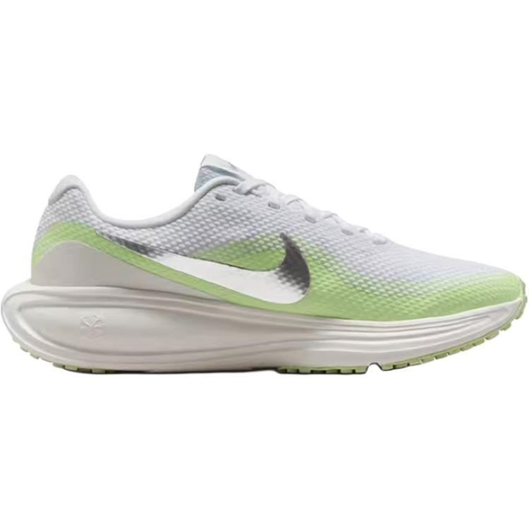 Nike REVOLUTION 8 Abrasion Resistant Breathable Low Top Running Shoes Women's White Green Sneakers HJ8485-100