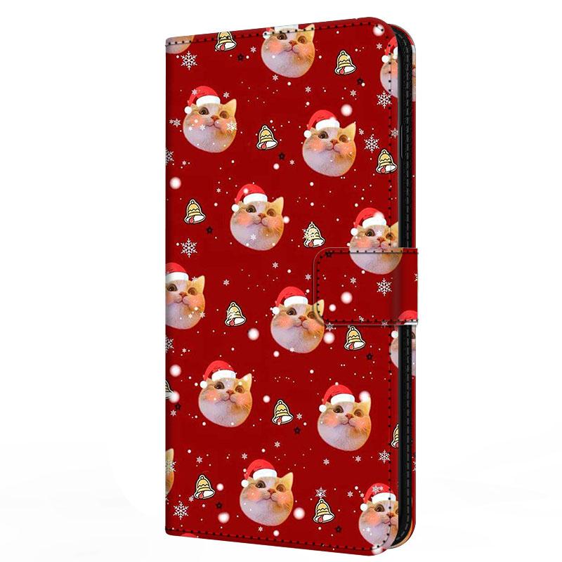 Wallet Cover For Oppo A5 4G 5G Case A5i Pro A5m Flip Stand Book Magnetic Leather Case For Oppo A5x 4G 5G Christmas Cases A 5x