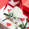 4 Stück Rose Hochzeitsanstecker Weißer Anstecker Handgemachte Ansteckblume Knopflochblumen Künstlich