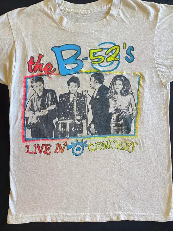 The B-52s Live in Concert Adult Unisex T-Shirt Tops tees Men's Women's All Size S to 4XL