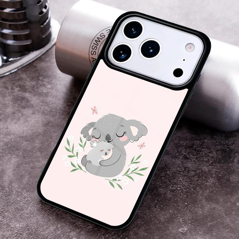 Cartoon Australian Koala Phone Case For iPhone 17 16 15 14 13 12 11 Pro Max Plus 17Air Soft Silicone Cover