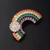 Korean Crystal Rainbow Brooch, A Unique and Stylish Cardigan Pin with A Niche Design Sense, and A Brooch Accessory