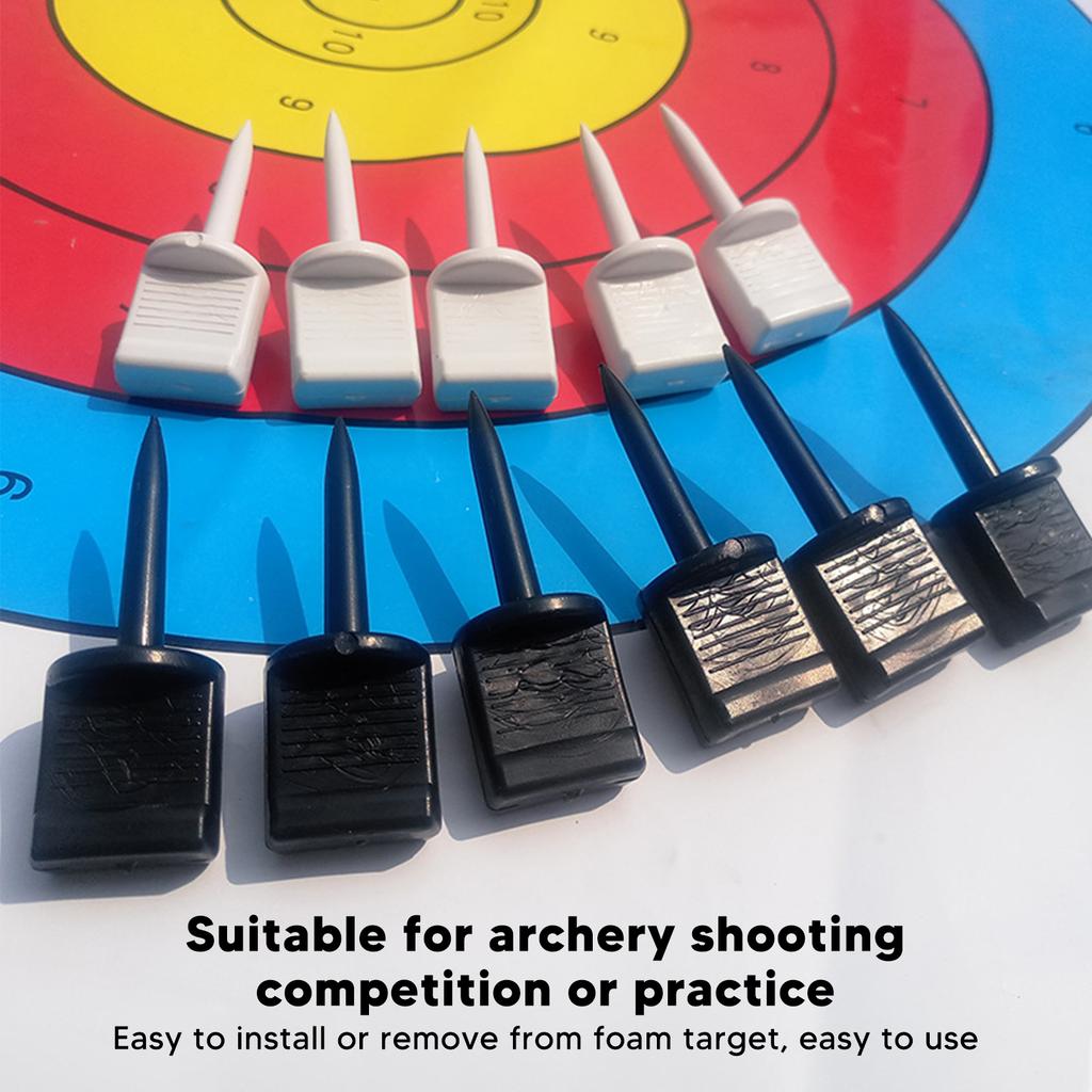 30pcs Archery Target Nails Nylon Lengthening Reusable Target Paper Pins for Shooting