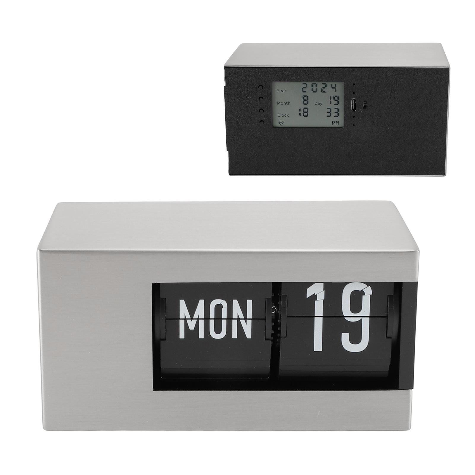

Calendar Clock Elegant Fashion Multipurpose Desk Decorative Digital Down Clock for Home Room