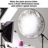 Silver White 2 In1 Reflector Portable Round Photography Light Reflector for Live Lighting