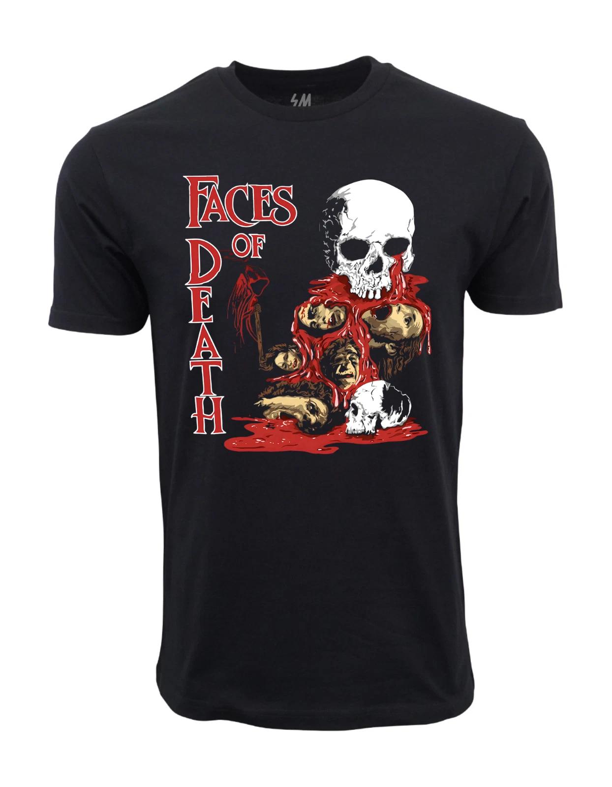 Unisex Adult Casual Graphic Face Of Death Graphic T shirt T-Shirt S