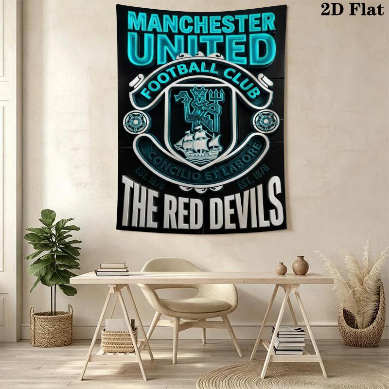 Manchester Crest Emblem Bedding 1 Duvet Cover 2 Pillowcase Without Core Soft And Comfortable Christmas Birthday Gift Bedding Set
