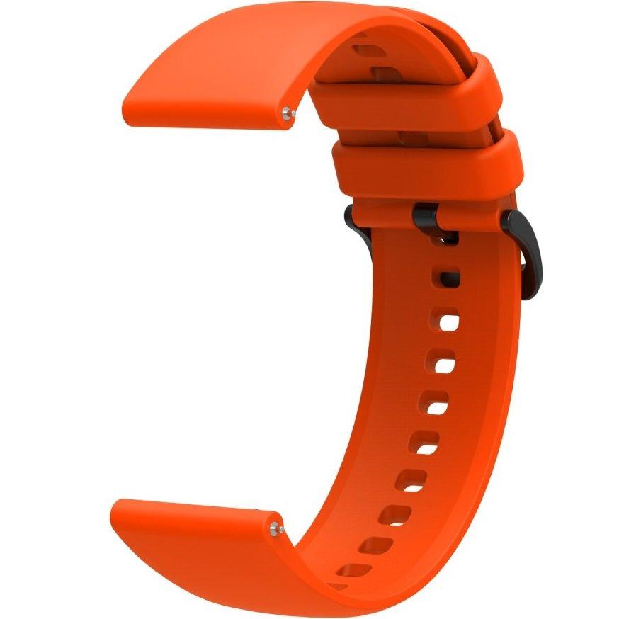 Universal Silicone Strap 22mm, Smooth, Orange