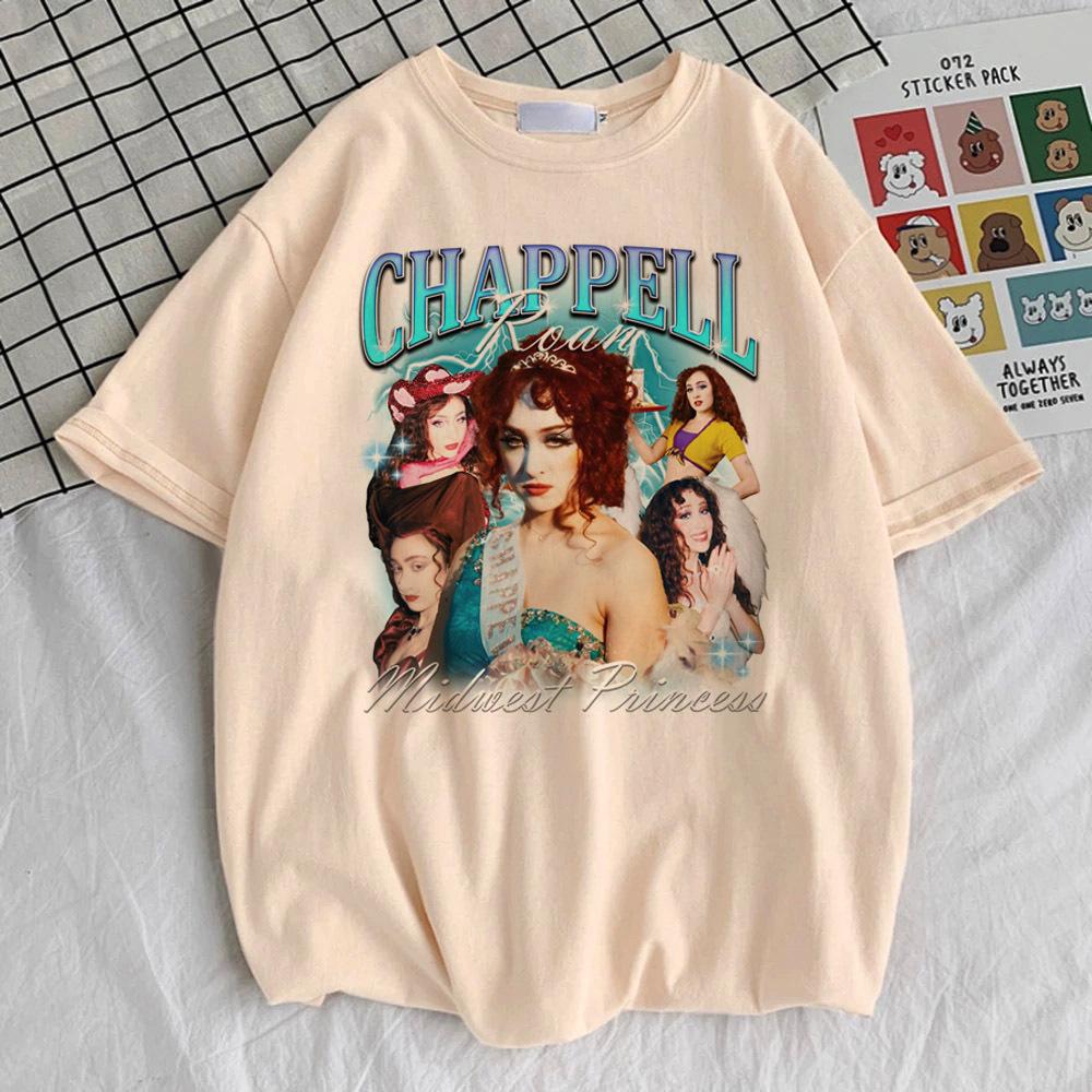 

Chappell Roan t shirt teen Psychedelic Punk Breathable Comfortable Retro t shirt Vintage Y2k Psychedelic University Grunge Punk XL