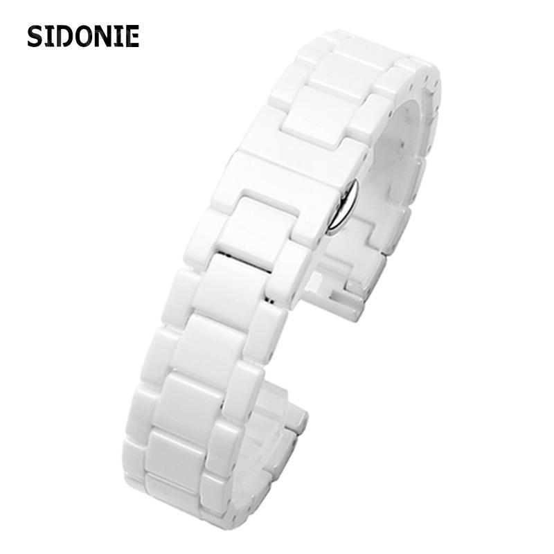 רצועת שעון קרמית איכותית עבור Rossini Guess Ebo Watch King רצועת שעון פלדה צמיד 16 18 מ"מ