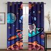 Anime Cartoon Weltraum Astronaut Hochverdunkelnder Vorhang für Wohnzimmer Schlafzimmer Hotel Fenster Dicke Verdunkelungsvorhänge Verschiedene Drapierungen
