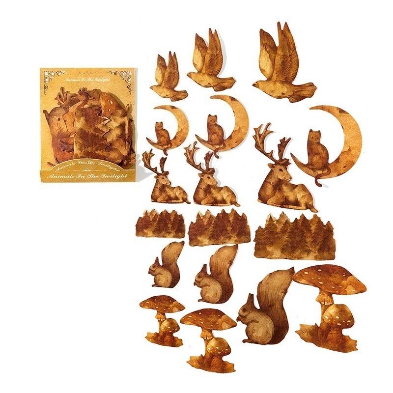 

15 листов безрамочных наклеек из материала Осенние листья Растение DIY Скрапбукинг Декор Фотоальбом Коллаж Материалы для журналинга Наклейки