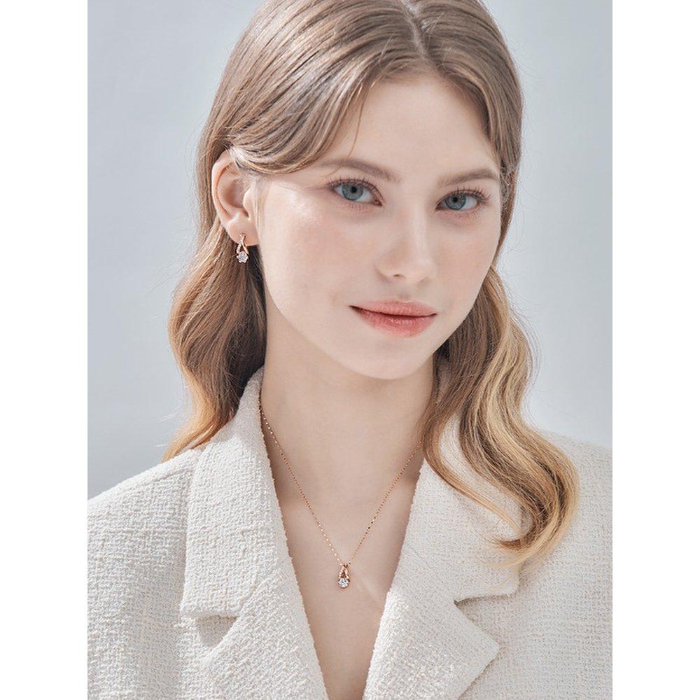 14K Women's Shine Point Necklace El14Nn024