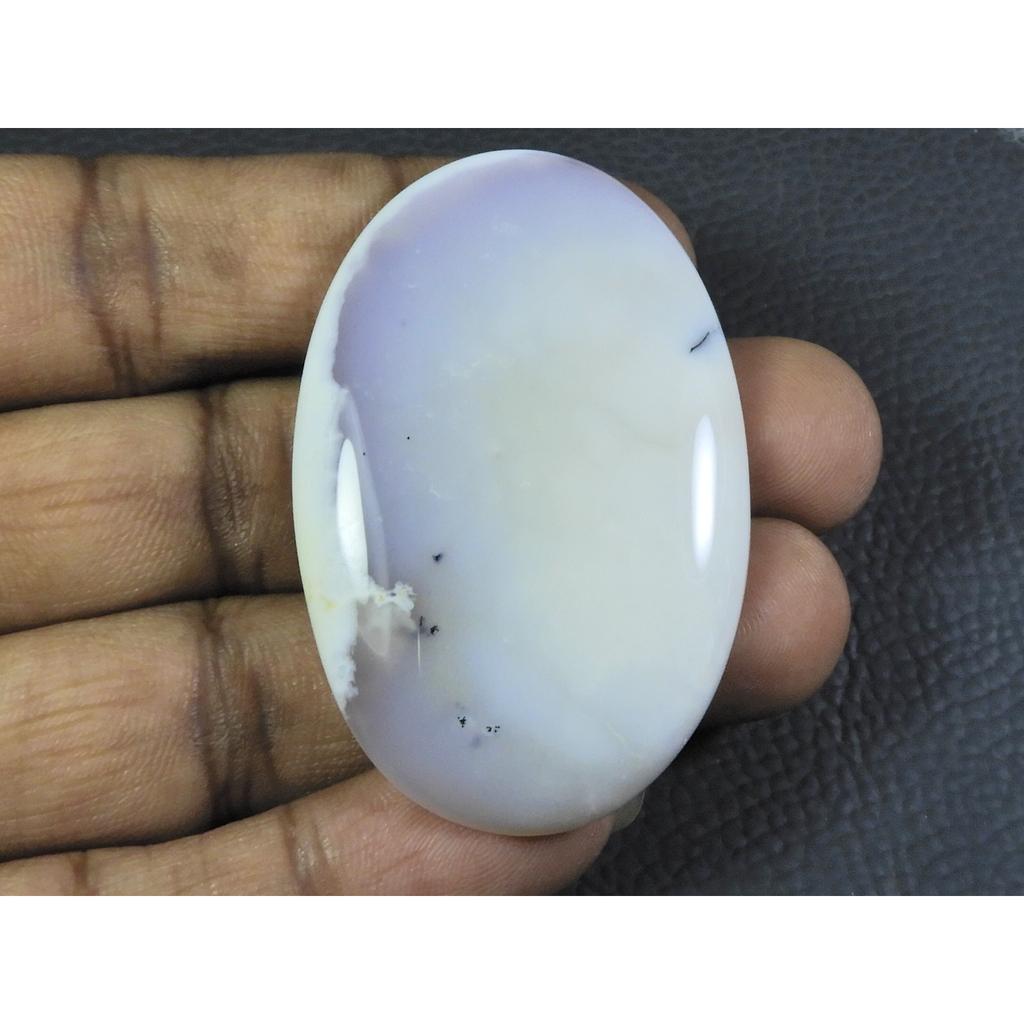 104Cts. Natural Dendrite Opal Oval Cabochon Loose Gemstone 36X55X06 MM B-83