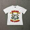 ROADVIBE Loose Fit Devil's Island Print T-Shirt Round Neck Short Sleeve Summer Casual Fashion Urban Style Cotton Shirt for Teens