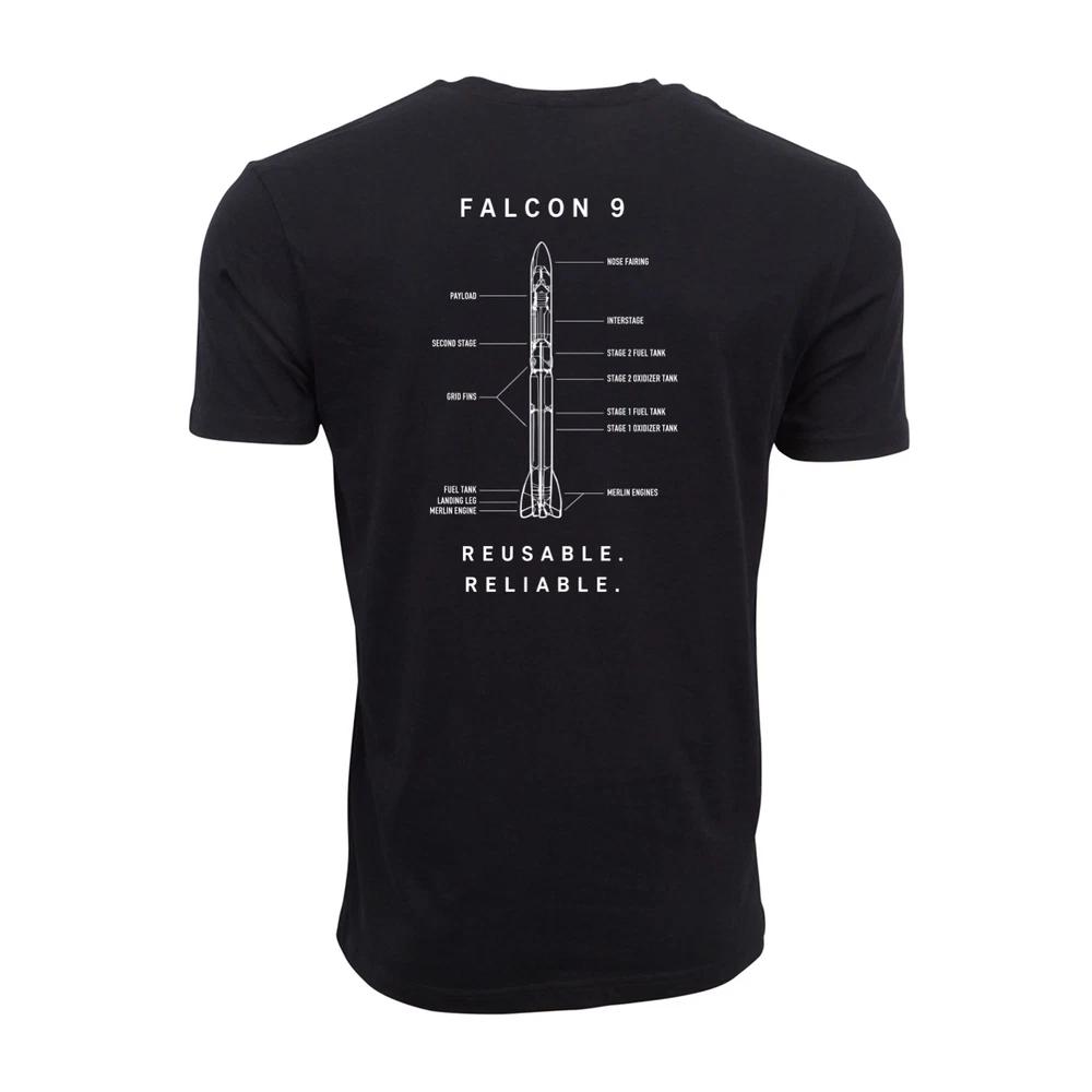Space X Falcon 9 Graphic T Shirt S