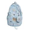 Schoolbag Cherry Blossom Pink Cartoon Cute Large Capacity Elementary School School Bag Female ins Junior High School Backpack Summer Casual Backpack