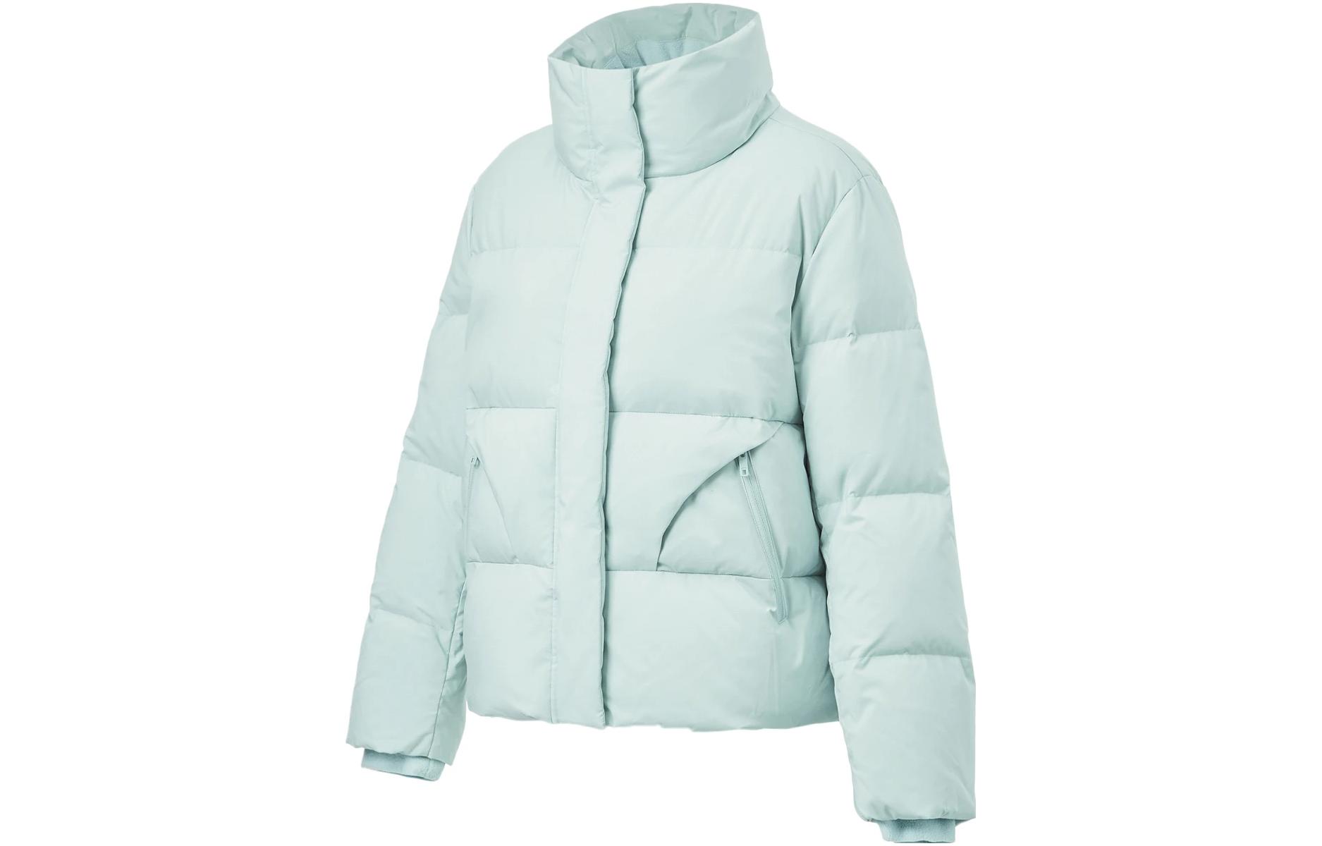 Li Ning Fitness Series FW23 Down Jacket Women s Stone Gray AYMT096-5 L
