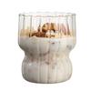 Shangqi Striped Chubby Glass Breakfast Cup