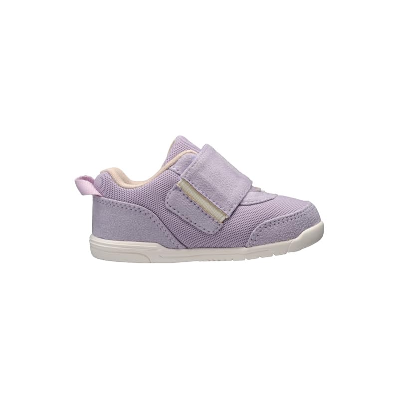 Shunsoku Babyschuhe Fuß SJB Sneaker, Weit, Leicht, Entwicklung, 12-15cm, Jungen, Mädchen, 0990, Lavendel, 14.0cm