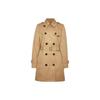 Coach Coats Women's Khaki Lapel Moderate Straight Fit CG043-EAL