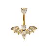 Zirconia Navel Piercing Clip - Hot Selling European and American Body Jewelry