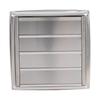 5 Inch Dryer Vent Cover 304 Stainless Steel Square Louvered Vent Cover with Screen for Bathroom Office Home
