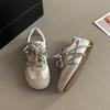 Versatile color matching comfortable pair of shoelaces sports and leisure board shoes women's summer fashion retro flat-bottomed breathable German