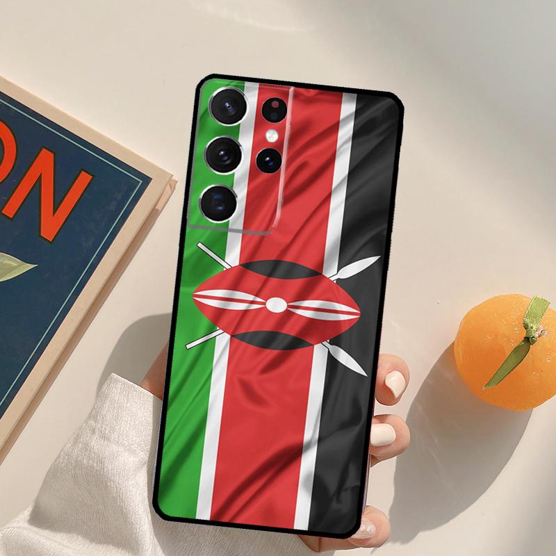 

Kenya Flag Phone Case For Samsung Galaxy S25 Ultra S20 S21 S22 S23 S24 Plus S9 S10 S25 FE Back Cover Galaxy S23 FE