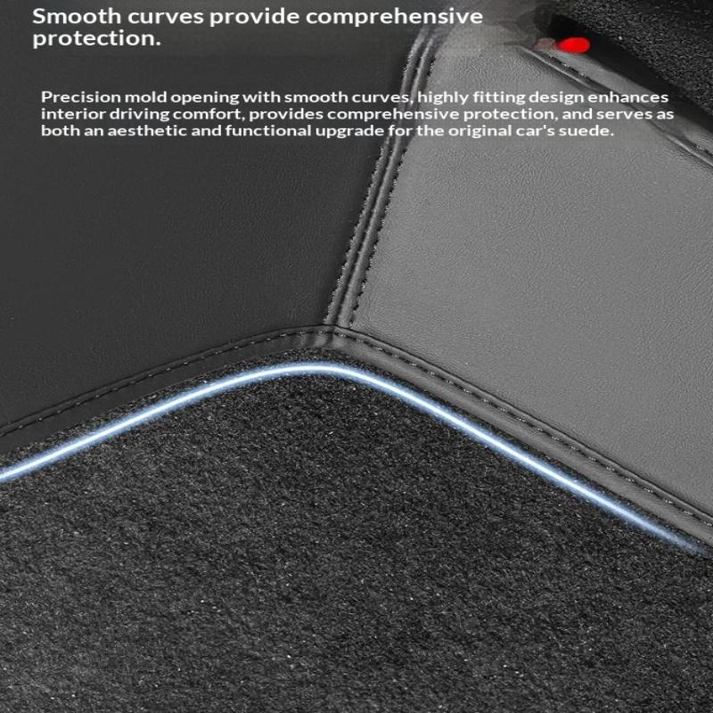 Car Door Sill Protector Set For Model Y Microfiber Leather Anti Scratch Kick Pad Threshold Protection Guard Strip Interior